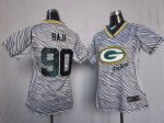 Jerseys Factory Cheap Nike Packers #90 B.J. Raji Zebra Women's E