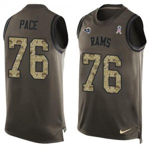 Jerseys Factory Cheap Nike Rams #76 Orlando Pace Green Men's Sti