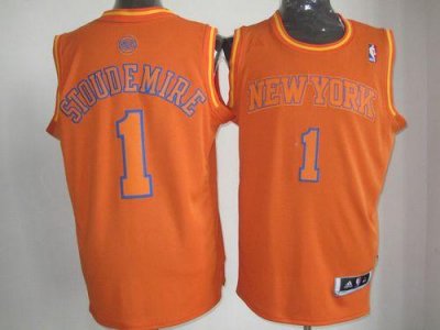 Jerseys Factory Cheap Knicks #1 Amare Stoudemire Orange Big Colo
