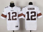 Jerseys Factory Cheap Nike Browns #12 Josh Gordon White Men's St