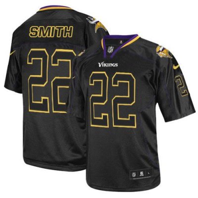 Jerseys Factory Cheap Nike Vikings #22 Harrison Smith Lights Out