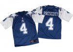Jerseys Factory Cheap Nike Cowboys #4 Dak Prescott Navy Blue/Whi