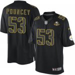 Jerseys Factory Cheap Nike Steelers #53 Maurkice Pouncey Black W