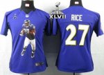 Jerseys Factory Cheap Nike Ravens #27 Ray Rice Purple Team Color