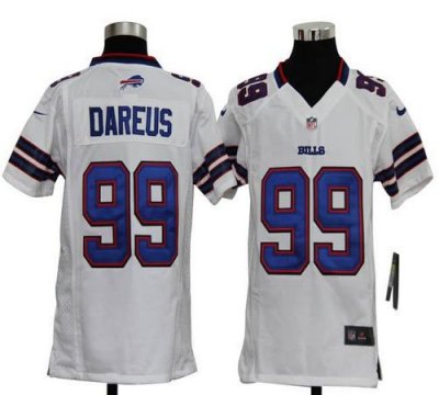 Jerseys Factory Cheap Nike Bills #99 Marcell Dareus White Youth