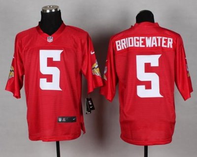 Jerseys Factory Cheap Nike Vikings #5 Teddy Bridgewater Red Men'