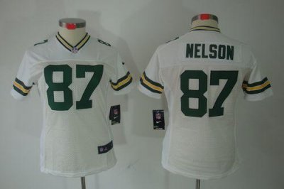 Jerseys Factory Cheap Nike Packers #87 Jordy Nelson White Women'