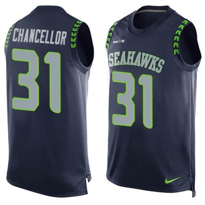 Jerseys Factory Cheap Nike Seahawks #31 Kam Chancellor Steel Blu