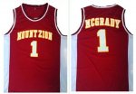 Jerseys Factory Cheap Magic #1 Tracy Mcgrady Red Mount Zion Chri