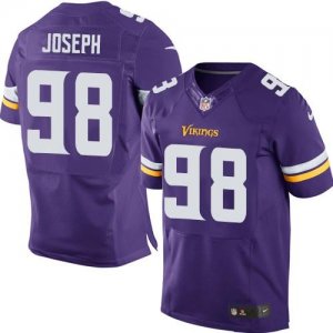 Jerseys Factory Cheap Nike Vikings #98 Linval Joseph Purple Team