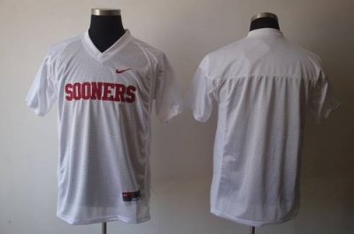 Jerseys Factory Cheap Sooners Blank White Embroidered NCAA Jerse