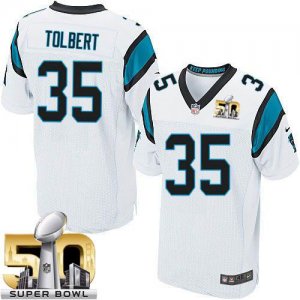 Jerseys Factory Cheap Nike Panthers #35 Mike Tolbert White Super