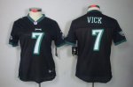 Jerseys Factory Cheap Nike Eagles #7 Michael Vick Black Alternat