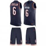 Jerseys Factory Cheap Nike Bears #6 Jay Cutler Navy Blue Team Co