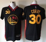 Jerseys Factory Cheap Warriors #30 Stephen Curry Black Slate Chi