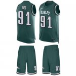 Jerseys Factory Cheap Nike Eagles #91 Fletcher Cox Midnight Gree