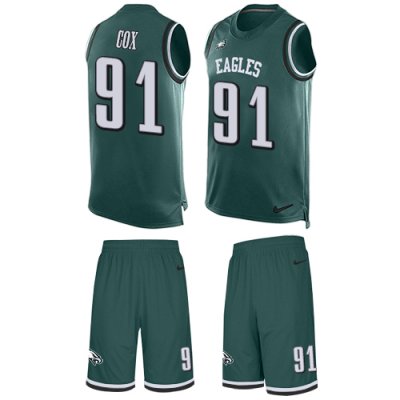 Jerseys Factory Cheap Nike Eagles #91 Fletcher Cox Midnight Gree