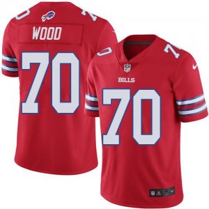 Jerseys Factory Cheap Nike Bills #70 Eric Wood Red Men's Stitche