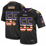 Jerseys Factory Cheap Nike Vikings #55 Anthony Barr Black Men's
