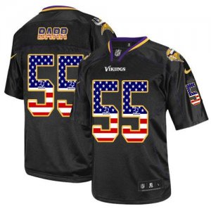 Jerseys Factory Cheap Nike Vikings #55 Anthony Barr Black Men's