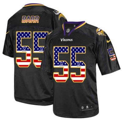 Jerseys Factory Cheap Nike Vikings #55 Anthony Barr Black Men's