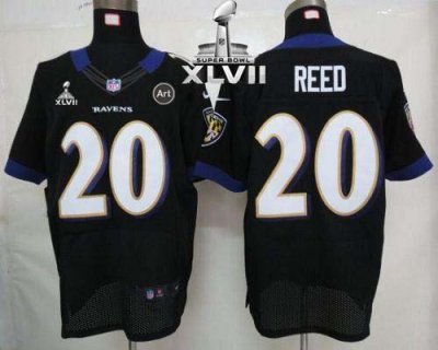 Jerseys Factory Cheap Nike Ravens #20 Ed Reed Black Alternate Su