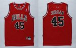 Jerseys Factory Cheap Bulls #45 Jordan Stitched Red NBA Jersey