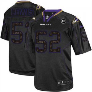 Jerseys Factory Cheap Nike Ravens #52 Ray Lewis New Lights Out B