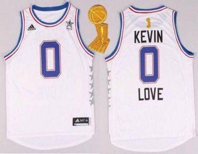 Jerseys Factory Cheap Cavaliers #0 Kevin Love White 2015 All Sta