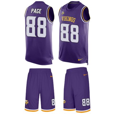 Jerseys Factory Cheap Nike Vikings #88 Alan Page Purple Team Col