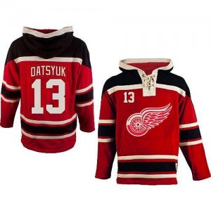 Jerseys Factory Cheap Red Wings #13 Pavel Datsyuk Red Sawyer Hoo