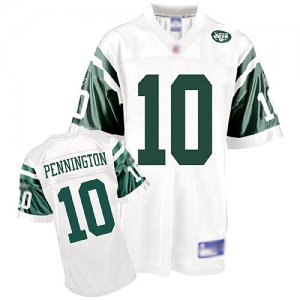 Jerseys Factory Cheap Jets #10 Chad Pennington White Stitched NF