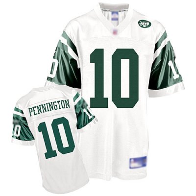 Jerseys Factory Cheap Jets #10 Chad Pennington White Stitched NF
