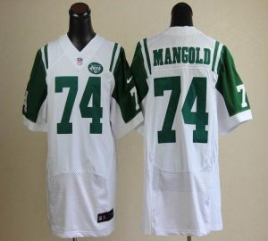 Jerseys Factory Cheap Nike Jets #74 Nick Mangold White Men's Emb