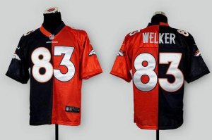 Jerseys Factory Cheap Nike Broncos #83 Wes Welker Orange/Navy Bl