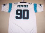Jerseys Factory Cheap Panthers #90 Julius Peppers White Stitched