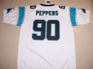 Jerseys Factory Cheap Panthers #90 Julius Peppers White Stitched