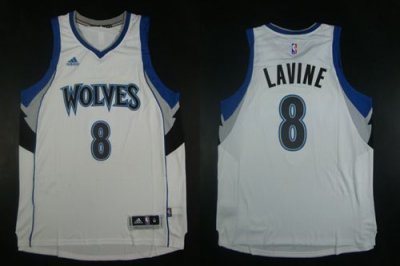 Jerseys Factory Cheap Timberwolves #8 Zach LaVine White Home Sti