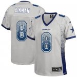 Jerseys Factory Cheap Nike Cowboys #8 Troy Aikman Grey Women's E