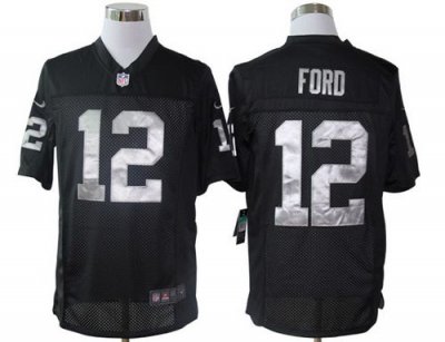 Jerseys Factory Cheap Nike Raiders #12 Jacoby Ford Black Team Co