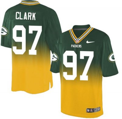 Jerseys Factory Cheap Nike Packers #97 Kenny Clark Green/Gold Me