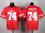 Jerseys Factory Cheap Nike 49ers #74 Joe Staley Red Team Color M
