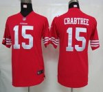 Jerseys Factory Cheap Nike 49ers #15 Michael Crabtree Red Team C