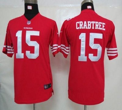 Jerseys Factory Cheap Nike 49ers #15 Michael Crabtree Red Team C