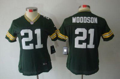 Jerseys Factory Cheap Nike Packers #21 Charles Woodson Green Tea