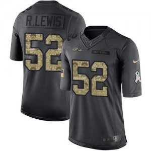 Jerseys Factory Cheap Nike Ravens #52 Ray Lewis Black Men's Stit