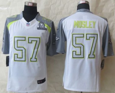 Jerseys Factory Cheap Nike Ravens #57 C.J. Mosley White Pro Bowl