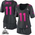 Jerseys Factory Cheap Nike 49ers #11 Alex Smith Dark Grey Super