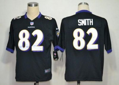 Jerseys Factory Cheap Nike Ravens #82 Torrey Smith Black Alterna