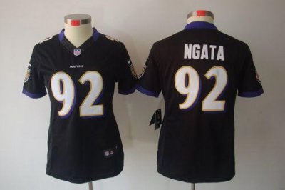 Jerseys Factory Cheap Nike Ravens #92 Haloti Ngata Black Alterna
